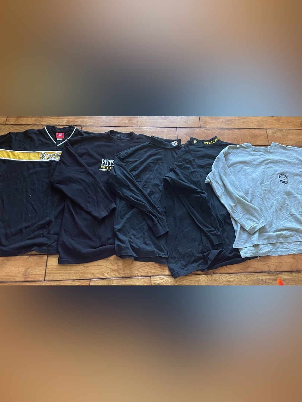 5 vintage Pittsburgh Steelers shirts